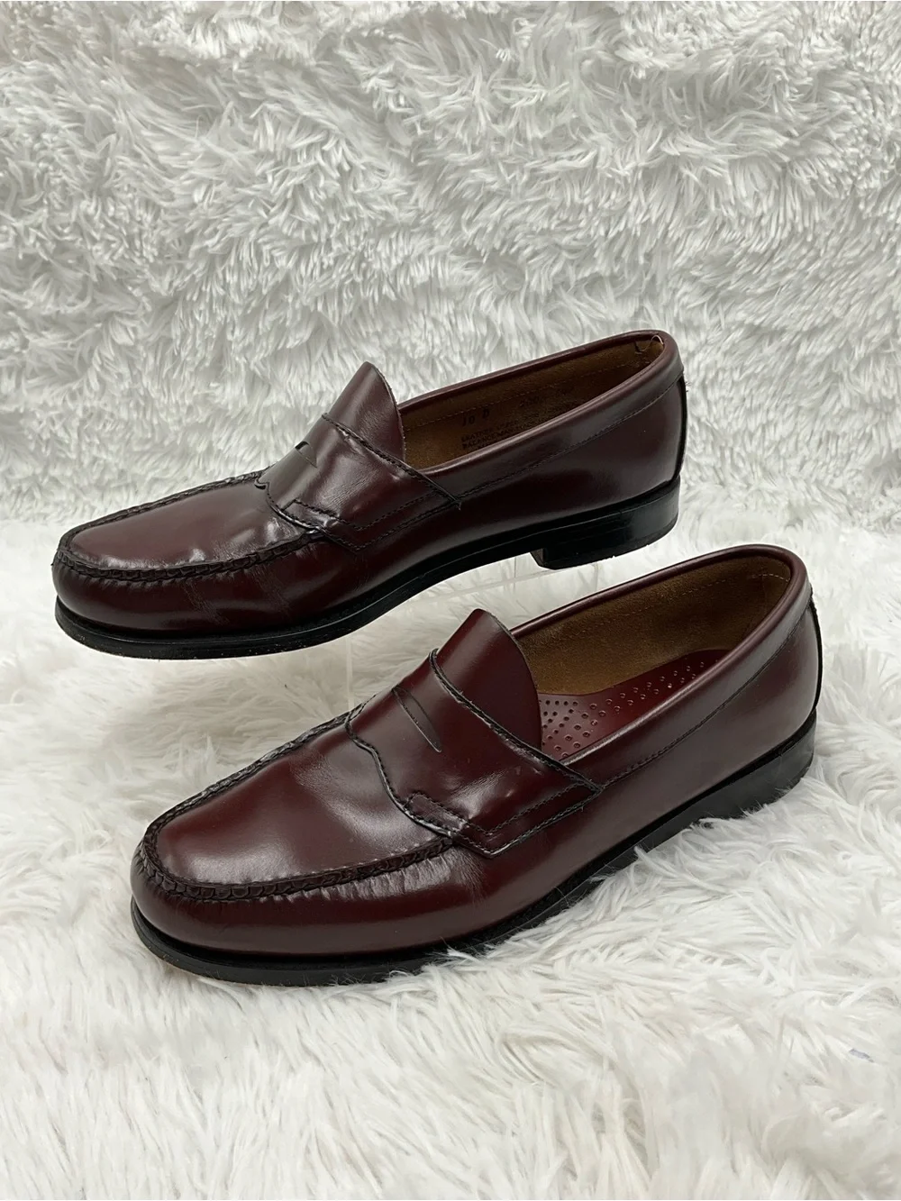 G.H. Bass Weejuns Loafers Size 10D Burgundy Leather Penny Loafers